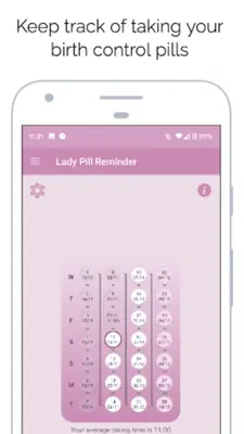 Lady Pill Reminder android App screenshot 4